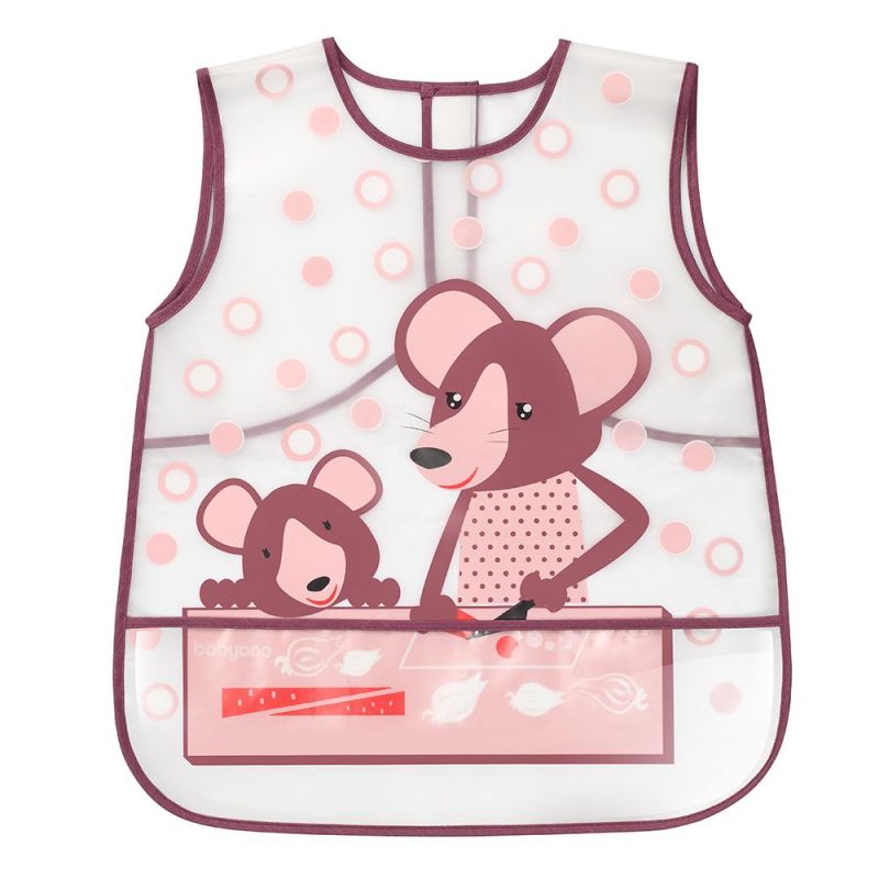 Babyono Șorț pentru copii Șoareci C.Baby Brown