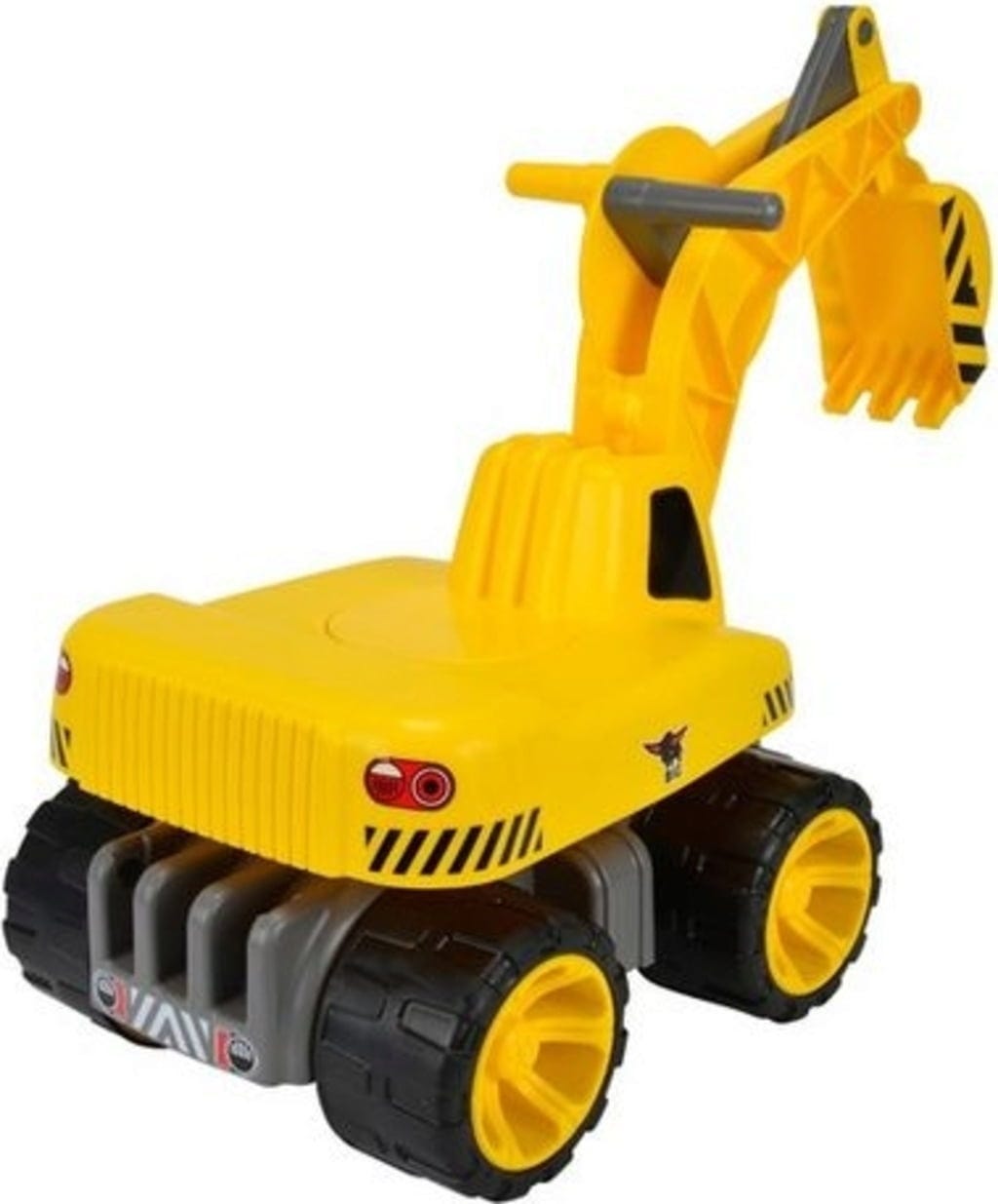 Excavator pentru călărie BIG Power Worker - Maxi Digger, galben
