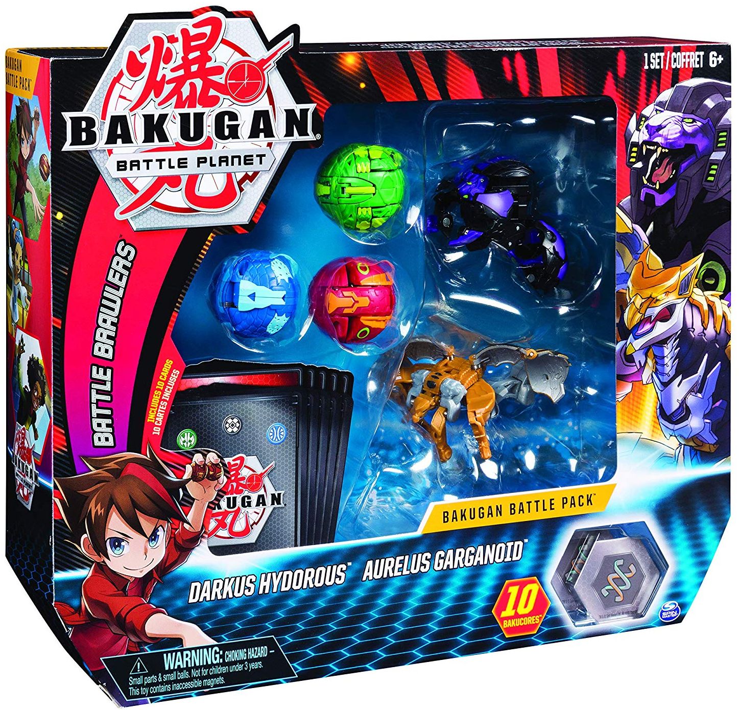 Set de joc Bakugan Battle Planet - Pachet de luptă cu 5 bile
