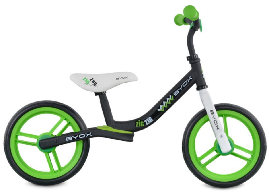 Bicicletă de echilibru Byox - Zig Zag, verde