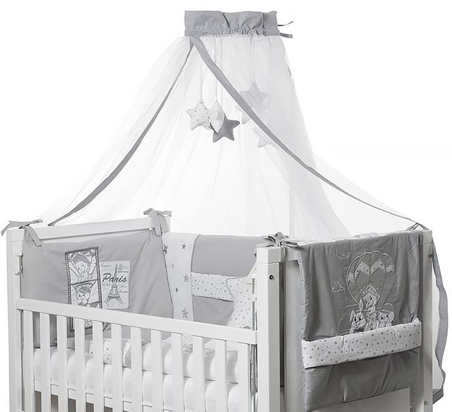 Baldachin Bambino Casa - Paris, grigio