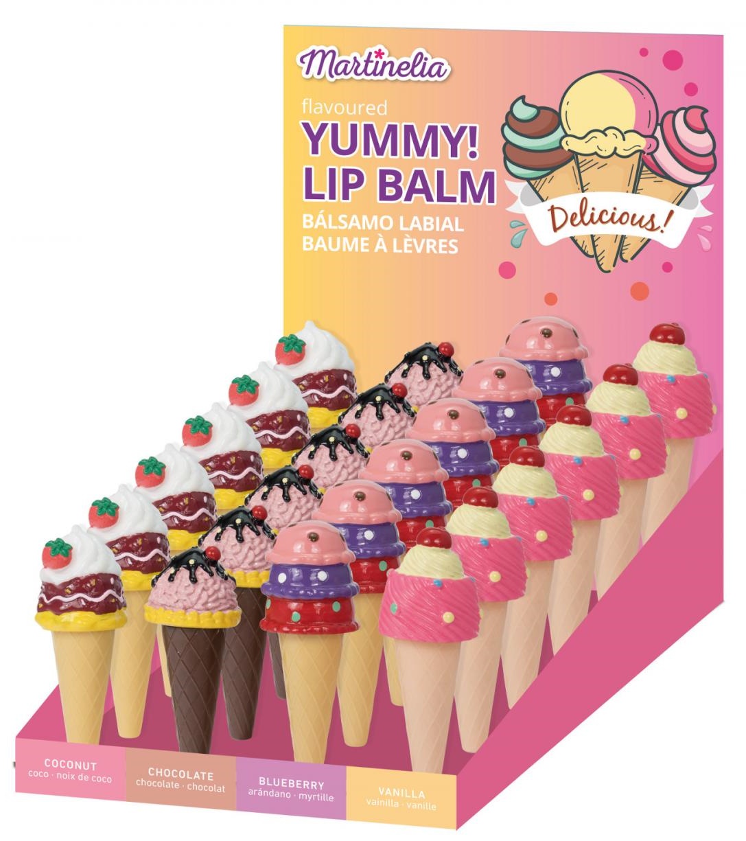 Martinelia Lip Balm - Yummy, Delicious Ice Cream, sortiment, 3.5 g