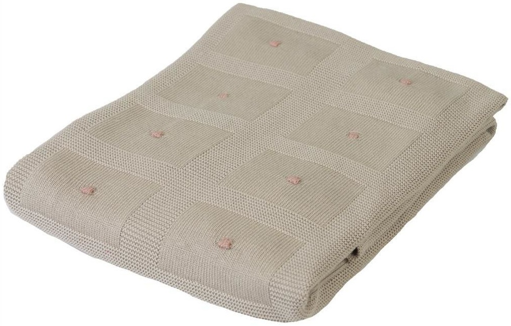 Patura din bambus Baby Matex - Accent, 80 x 100 cm, maro
