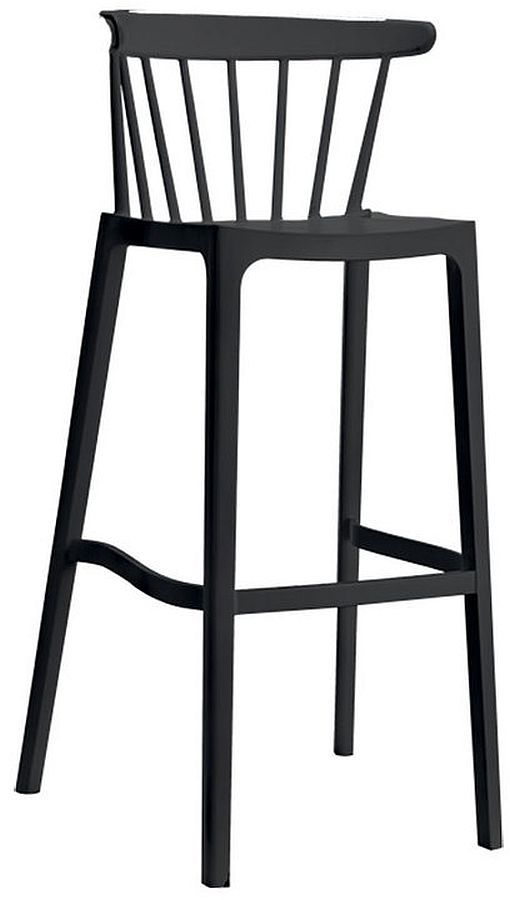 Scaun de bar Horecano - Aspen, negru
