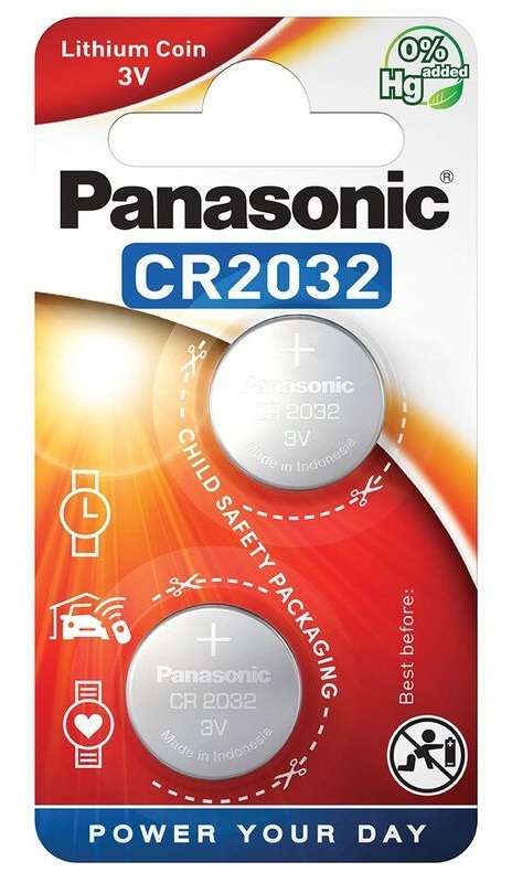 Baterie  Panasonic - CR-2032 EP/2B, litiu, 2buc.