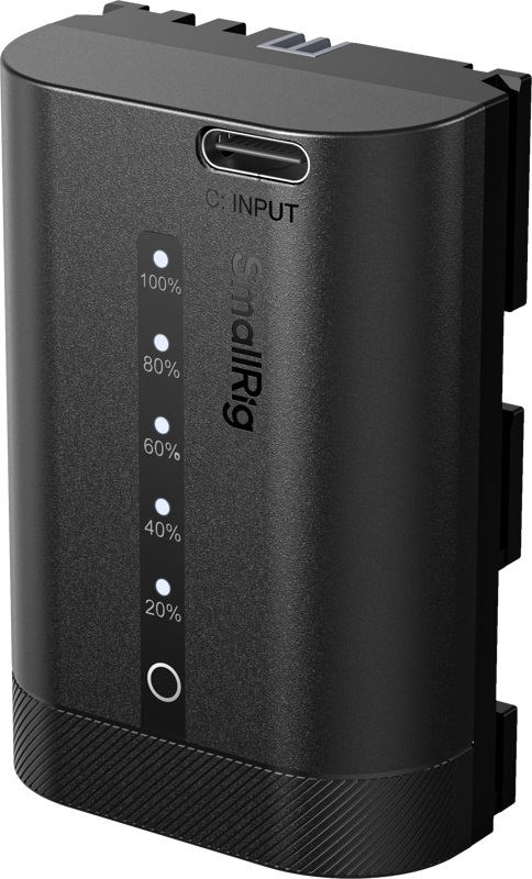 Baterie SmallRig - 5298, înlocuitor pentru Canon LP-E6P, USB-C, negru