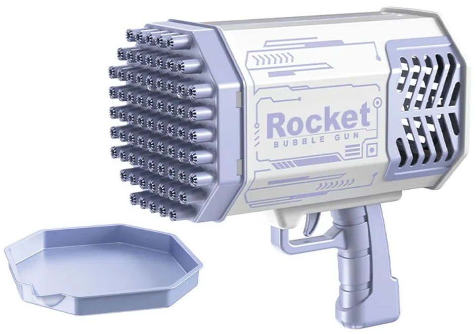 Pistol pentru baloane Yifeng - Bubble Gun Rocket, mov
