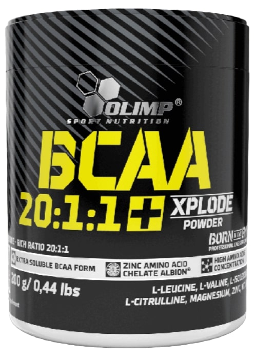 BCAA 20:1:1, struguri, 200 g, Olimp