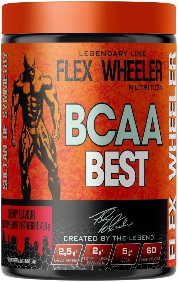 BCAA Best, cireașă, 420 g, Flex Wheeler Nutrition