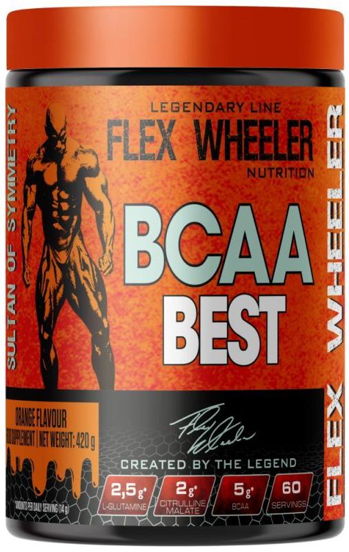 BCAA Best, portocală, 420 g, Flex Wheeler Nutrition