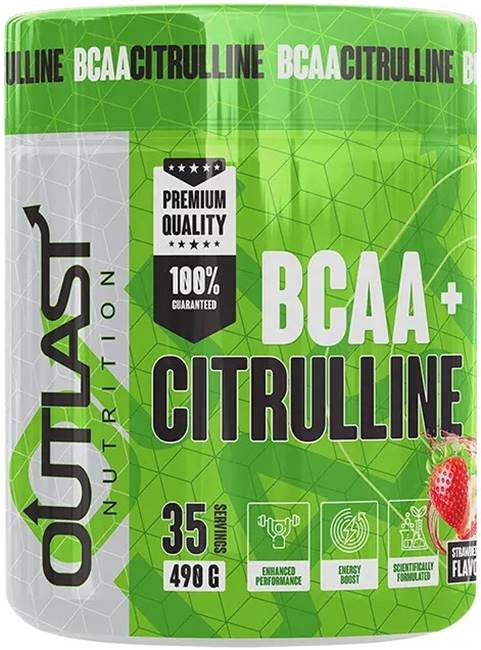 BCAA + Citrulline, Strawberry, 490 g, Outlast Nutrition
