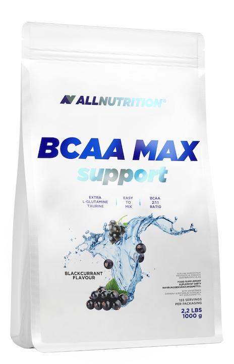 BCAA Max Support, coacăze negre, 1 kg, AllNutrition