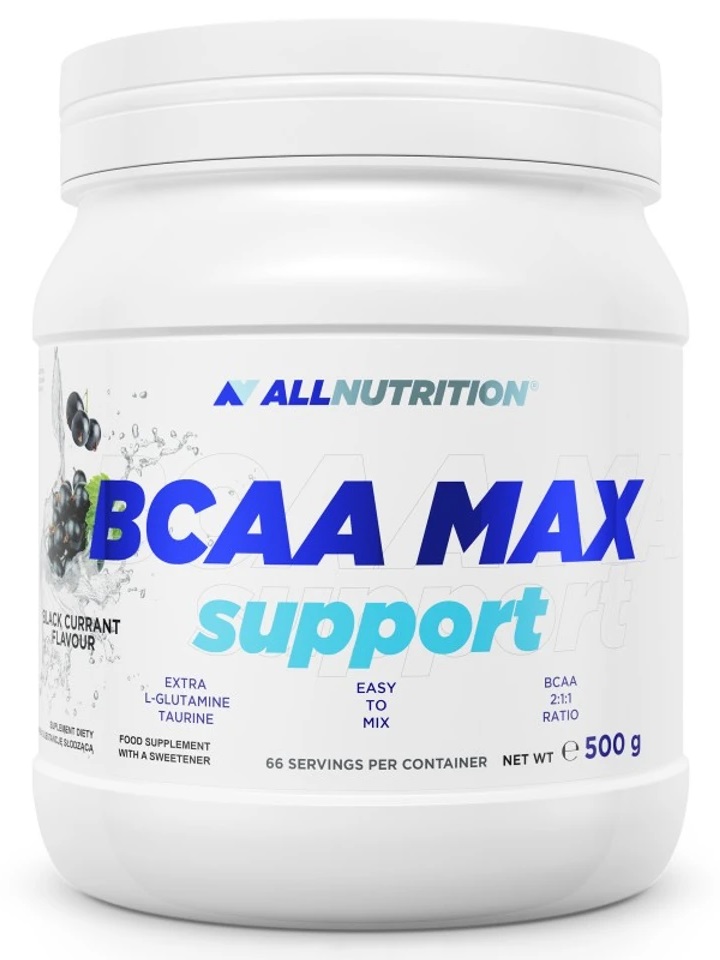 BCAA Max Support, coacăze negre, 500 g, AllNutrition