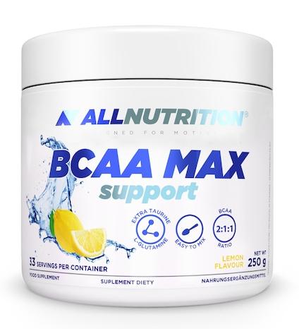 BCAA Max Support, lămâie, 250 g, AllNutrition
