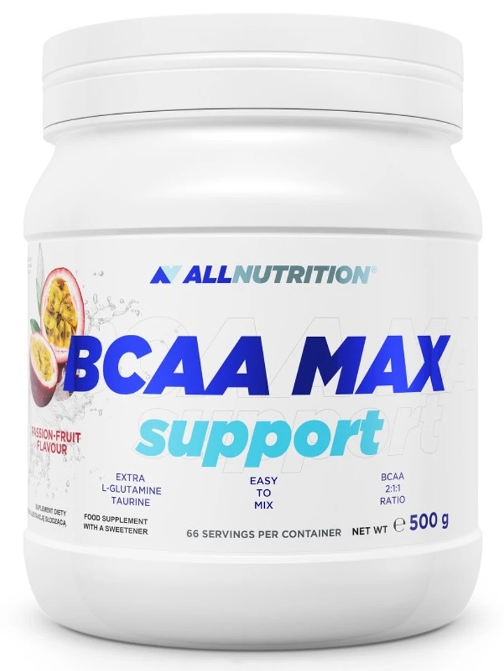 BCAA Max Support, fructul pasiunii, 500 g, AllNutrition