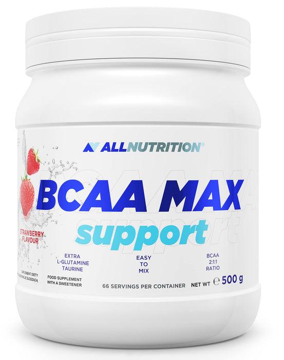 BCAA Max Support, căpșună, 500 g, AllNutrition