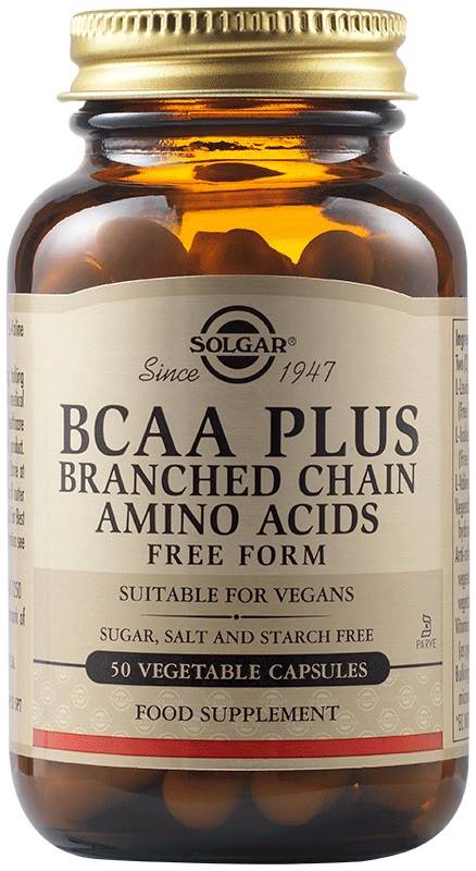 BCAA Plus, 50 capsule vegetale, Solgar