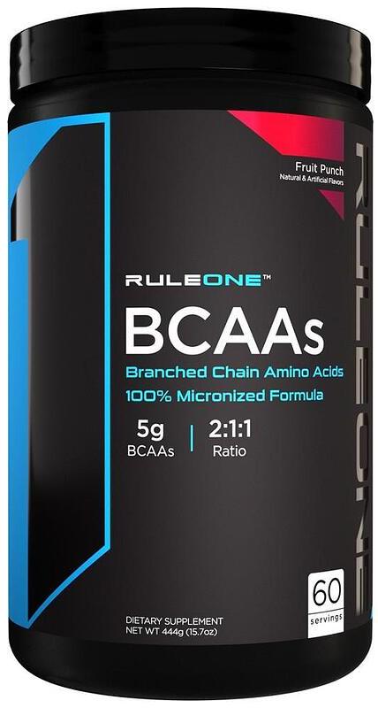 BCAAs, punch de fructe, 444 g, Rule1