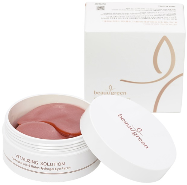 BeauuGreen Patch-uri pentru ochi Pomegranate &amp; Ruby Hydrogel, 30 x 2 bucăți