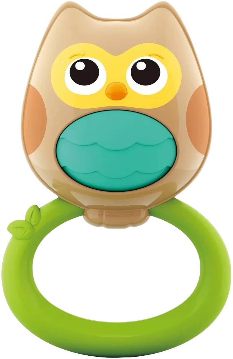 Hola Toys Zornăitoare și Jucărie de Dentiție pentru Bebeluși - Bufniță