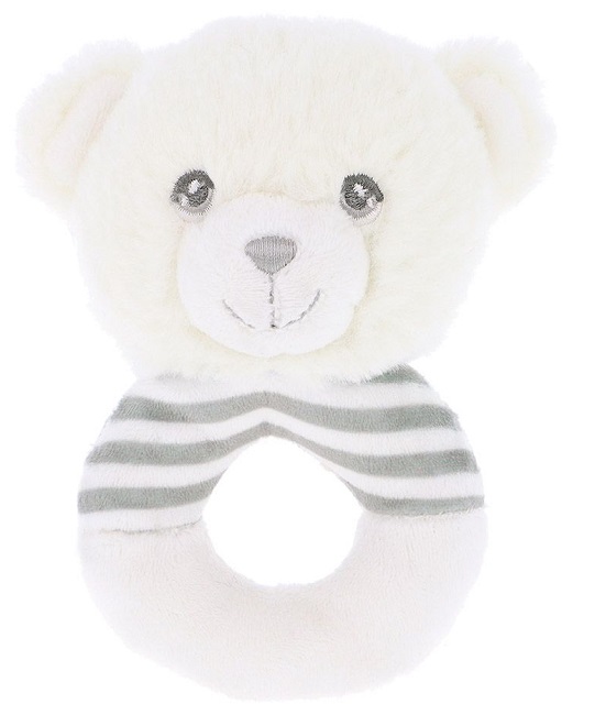 Zrănitoare Keel Toys Keeleco - Urs, inel, 14 cm