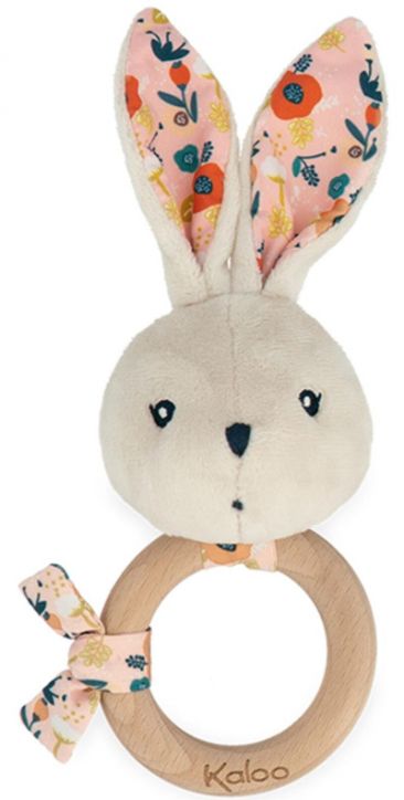 Zornăitoare pentru bebeluși cu inel Kaloo - Bunny Poppy
