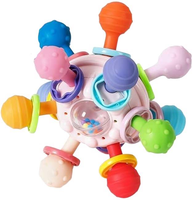 Zornăitoare pentru bebeluși  Smart Baby - Cu tactilitate diferită