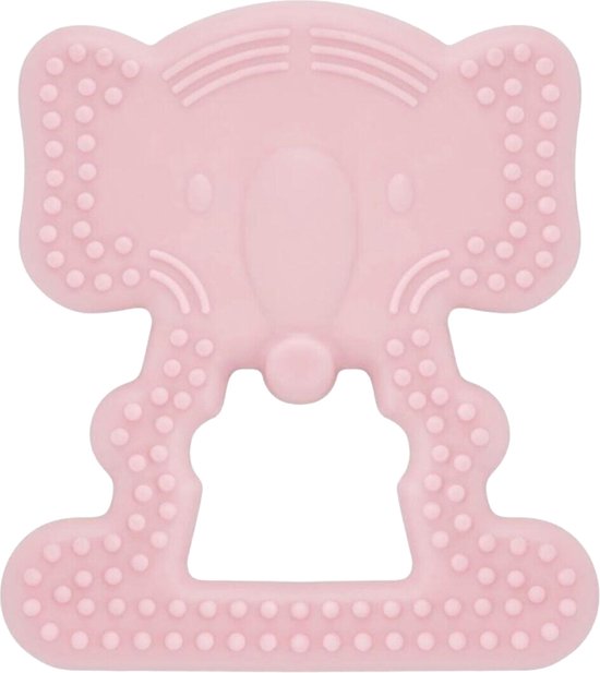 Inel gingival BabyJem - Elephant, Pink