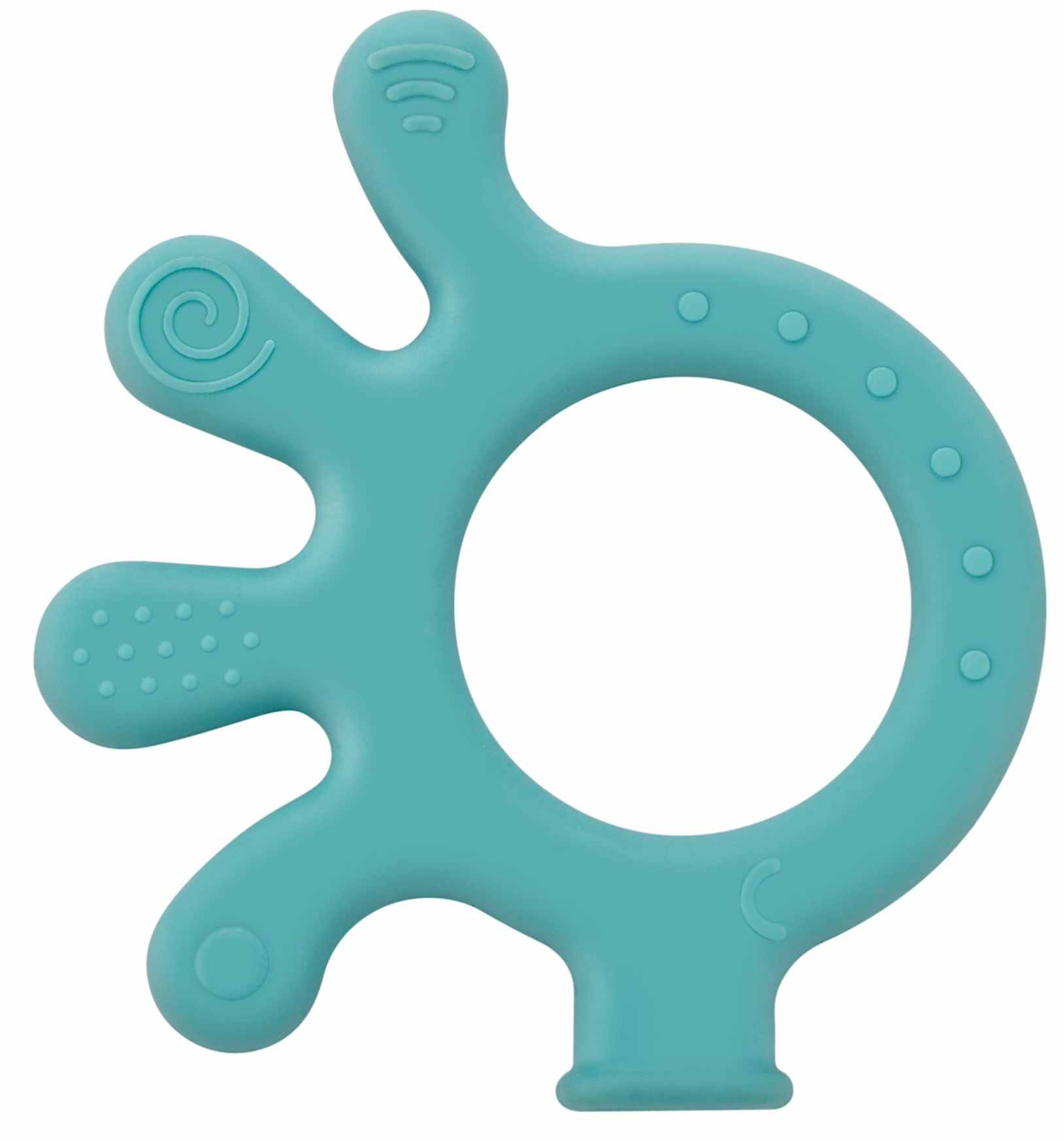 Jucărie de dentiție pentru bebeluși BabyJem  - Octupus, verde