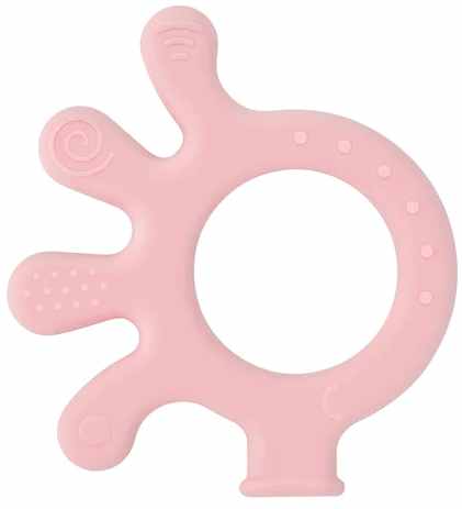 Jucărie de dentiție pentru bebeluși  BabyJem - Octupus, Pink