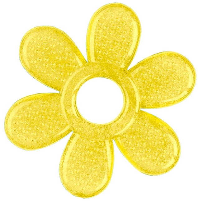 Jucărie de dentiție pentru bebeluși  Vaboono - Daisy, galben