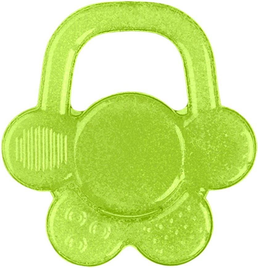 Jucărie de dentiție pentru bebeluși  Babyono - Floare, verde