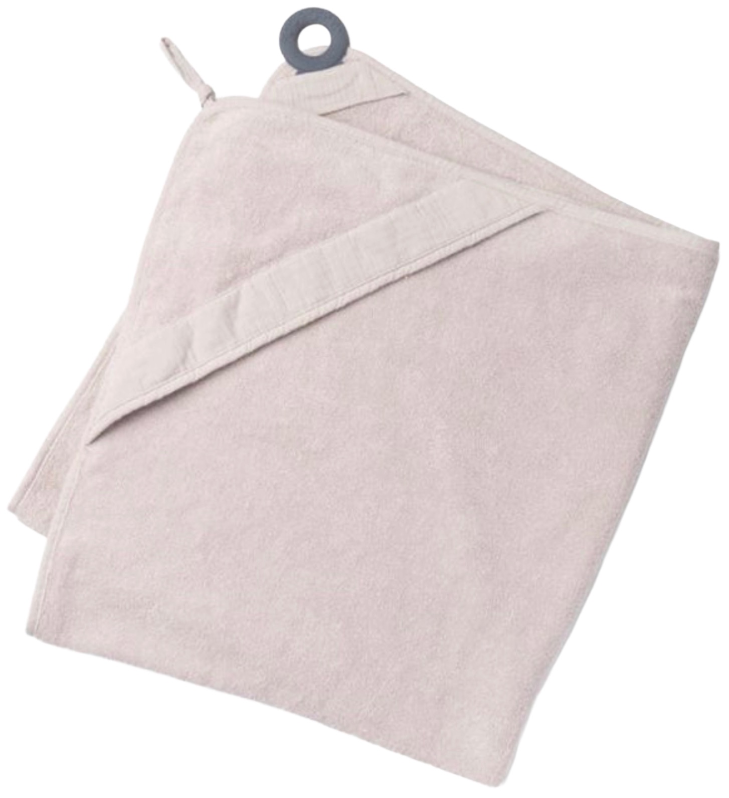 Prosop pentru bebeluși cu accesoriu de dentiție Doomoo - Dry'n Play, 90 x 100 cm, Almond