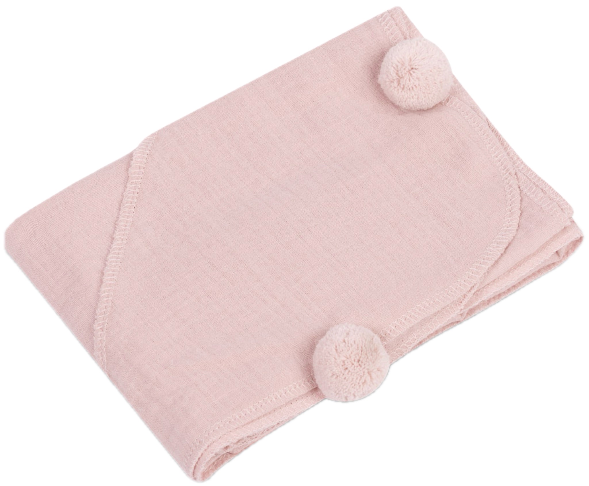 Prosop de baie pentru bebeluși Sensillo - Roz, 75 х 75 cm