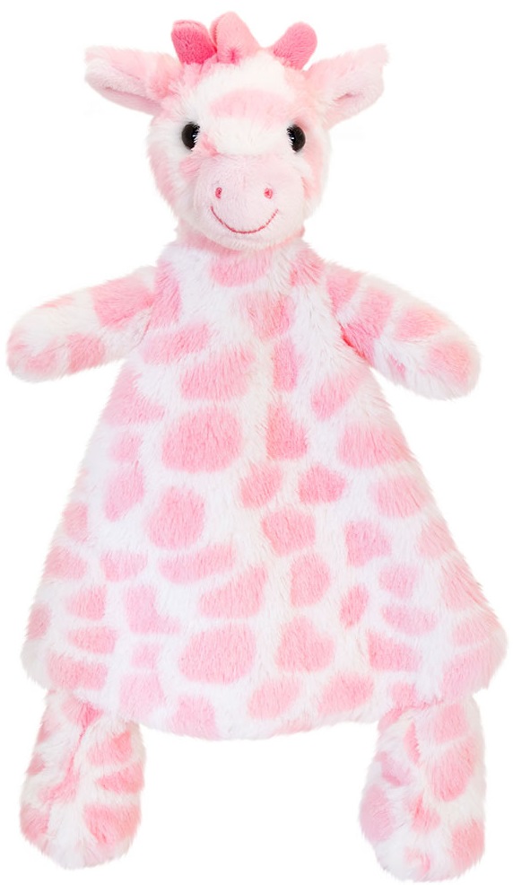 Jucărie pentru bebeluși Keel Toys - Cuddle girafe, 25 cm, roz