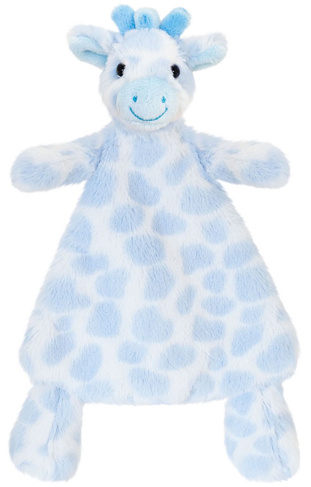 Jucărie pentru bebeluși Keel Toys - Cuddle girafe, 25 cm, albastru