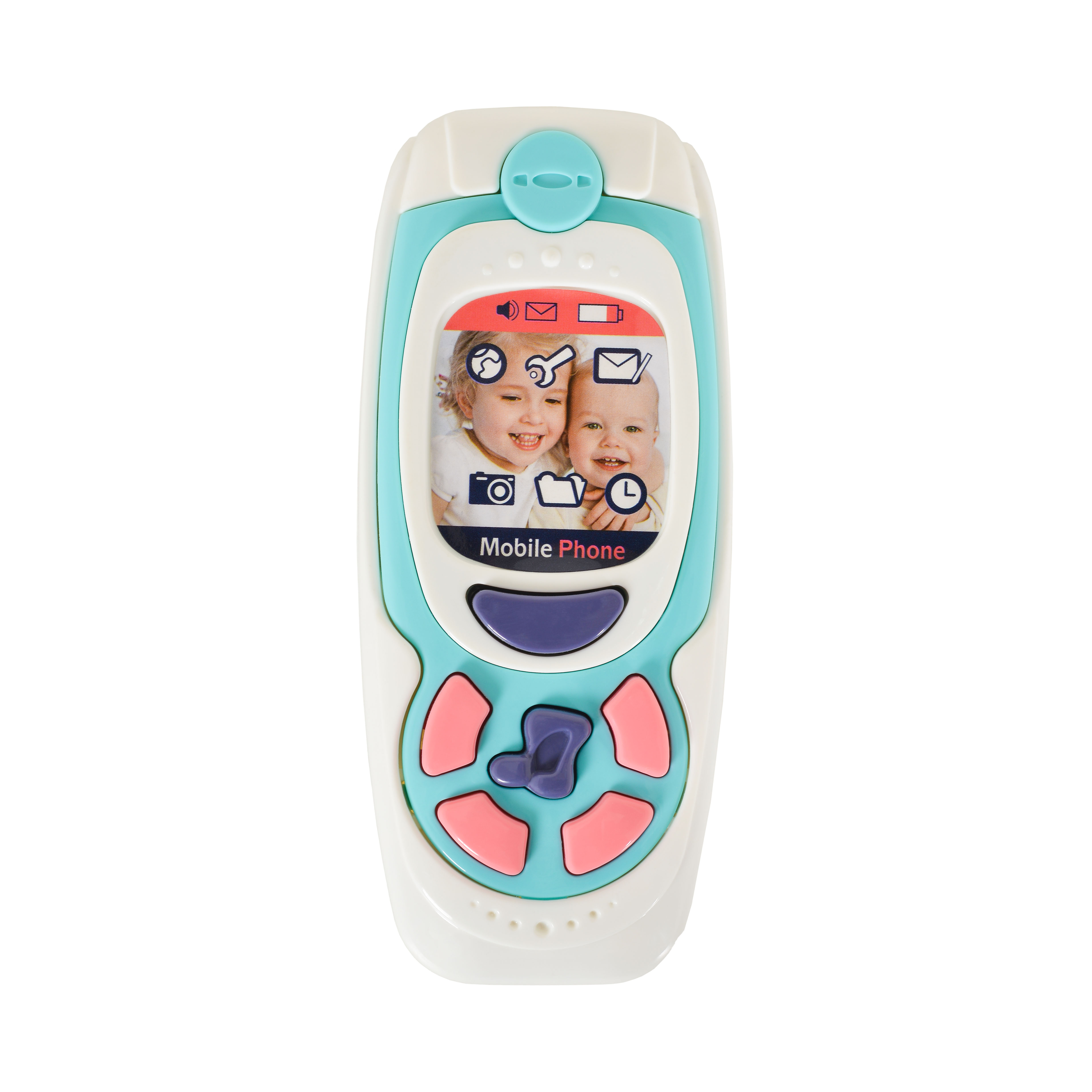 Jucarie pentru copii Moni - Telefon cu butoane, Albastru, K999-72B