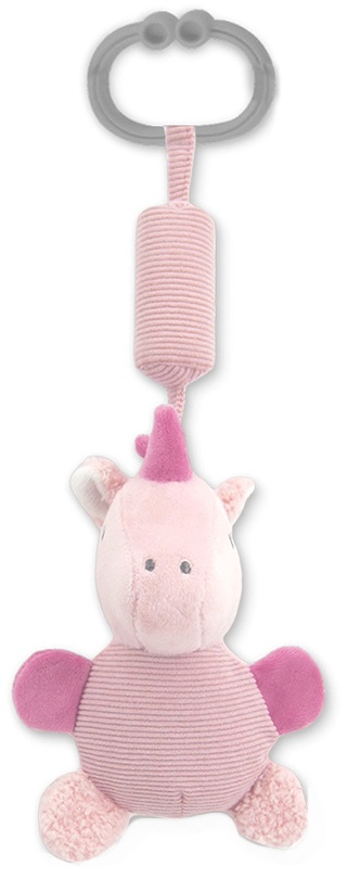 Jucărie pentru bebeluș cu clopoțel  Lorelli - Unicorn, roz