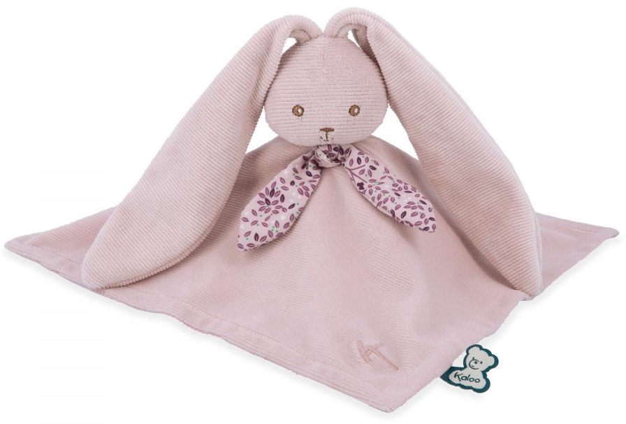 Păturică pentru bebeluși pentru alintat Kaloo - Iepuraș, 30 cm, roz