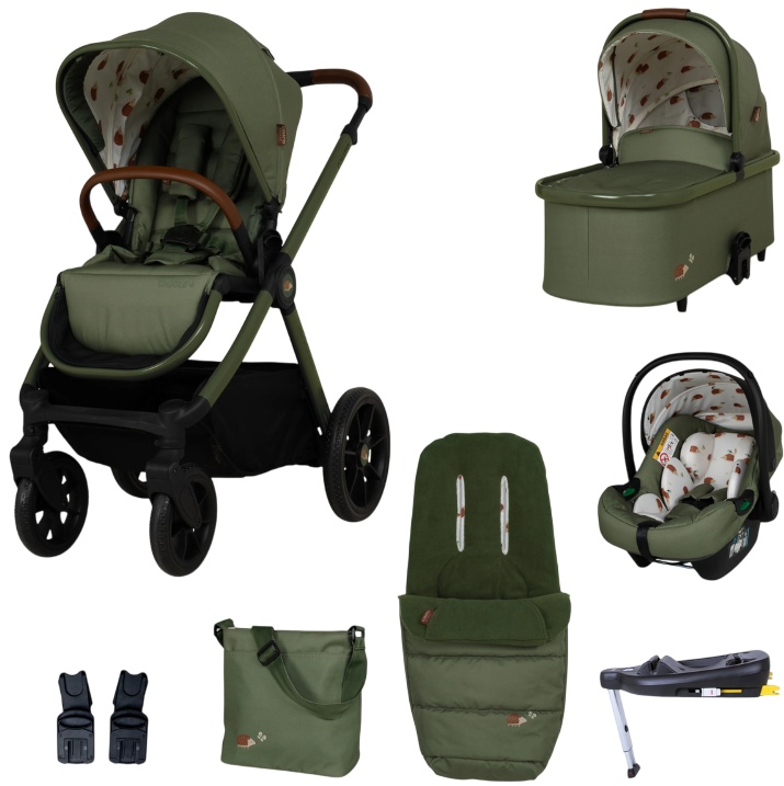 Cărucior pentru bebeluși 3 în 1  Cosatto - Giggle 4 + geantă și sac +  bază IsoFix , Hoglet