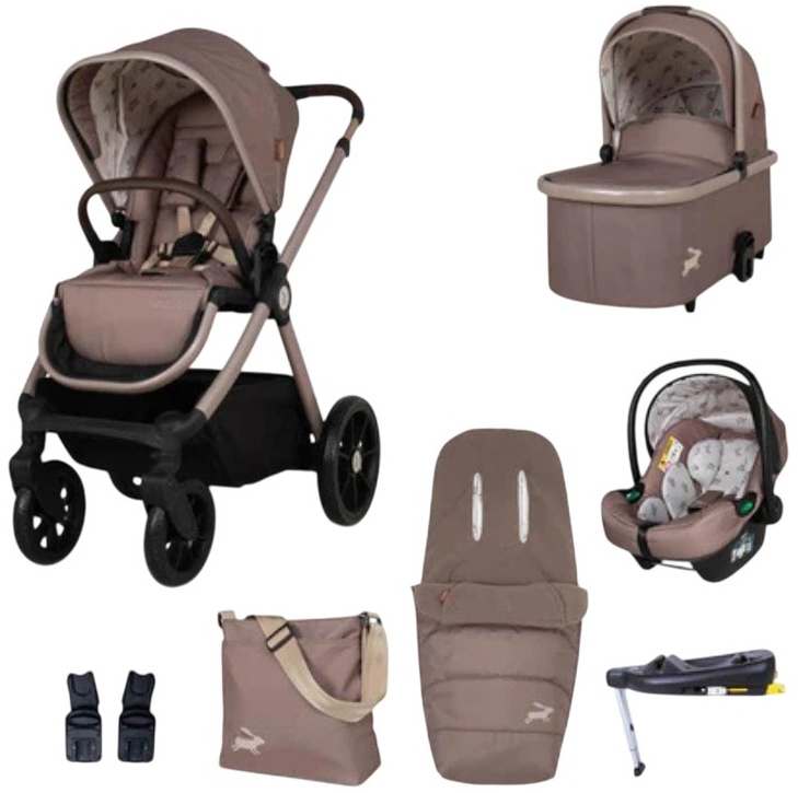 Cărucior pentru bebeluși 3 în 1  Cosatto - Giggle 4 + geantă și sac+  bază IsoFix , Lollop