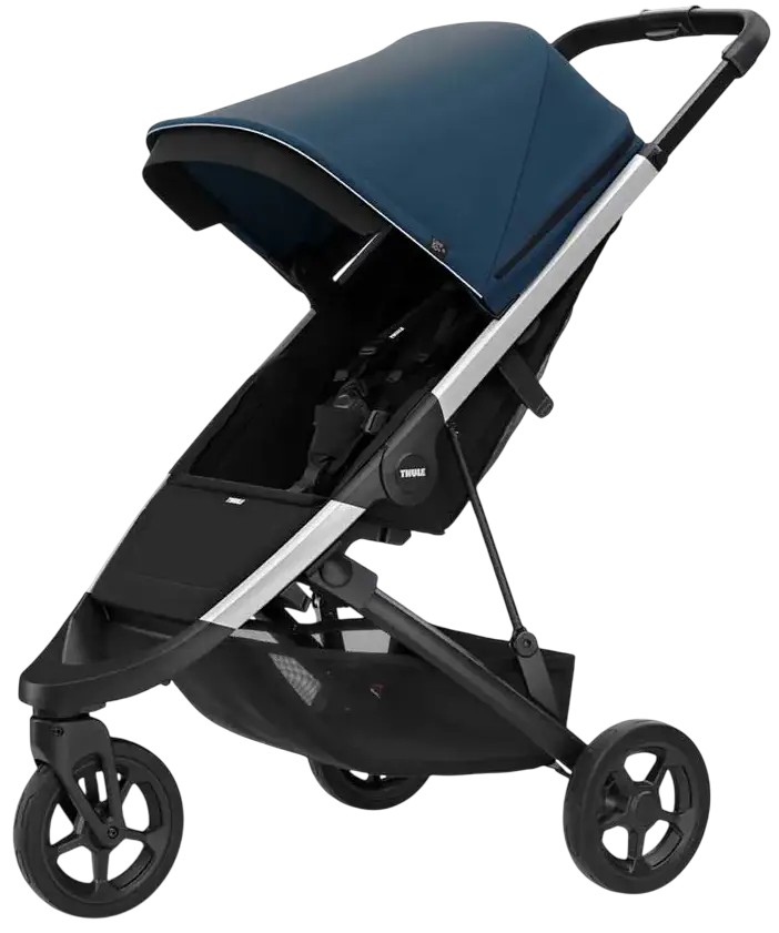 Cărucior pentru bebeluși Thule - Spring, Blue Aluminum