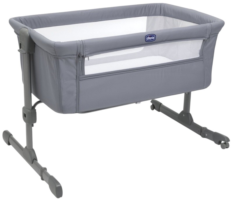 Pătuț pentru bebeluși Chicco - Next 2 Me, Essential, gri