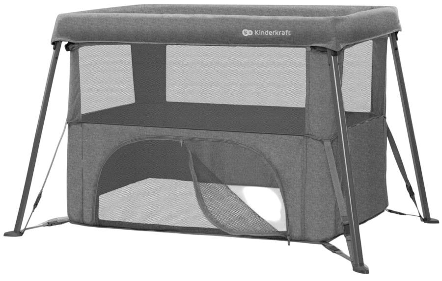 Pătuț pentru bebeluși KinderKraft - Cami, Grey