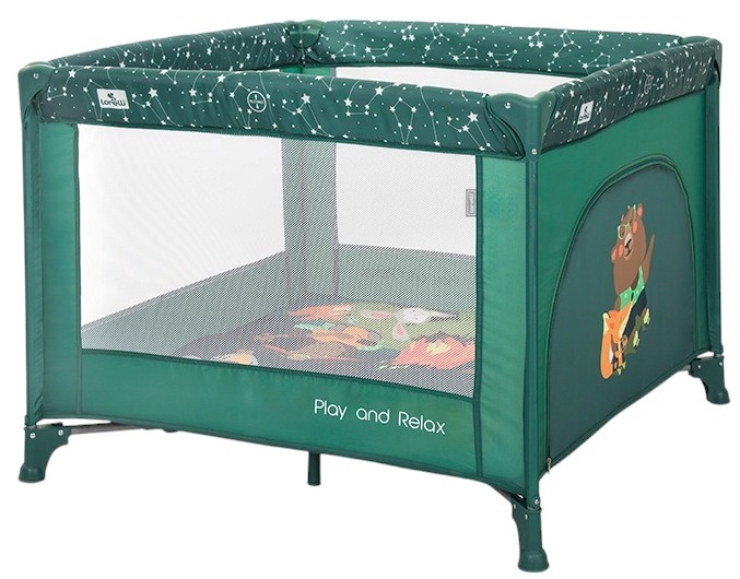 Țarc de joacă pentru bebeluși Lorelli - Play and Relax, verde