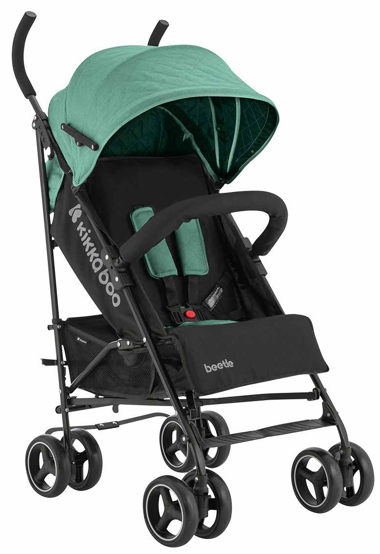 Cărucior de vară pentru copii KikkaBoo - Beetle, Mint