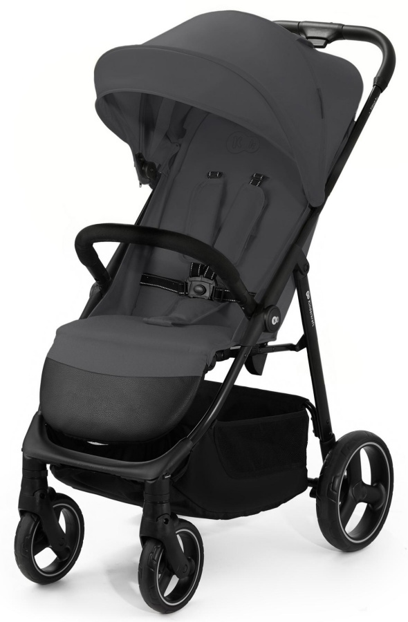 Cărucior de vară pentru bebeluși KinderKraft - Trig 3, Granite Grey