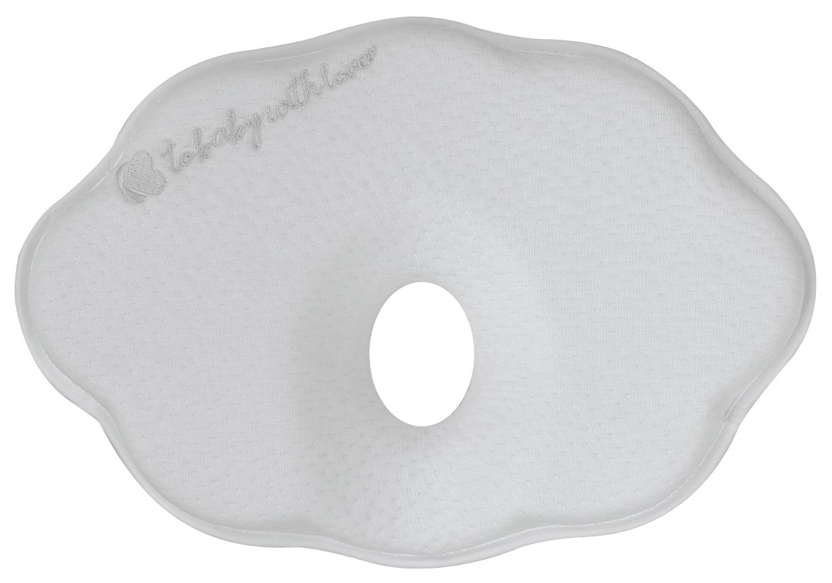KikkaBoo - Pernă din spumă cu memorie pentru copii Cloud Airknit, gri