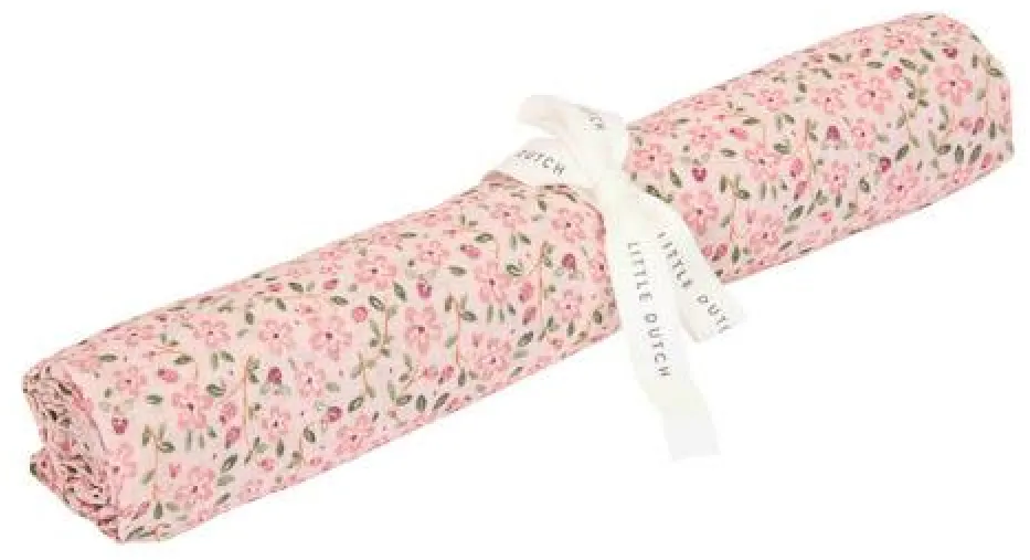 Scutec de bumbac pentru bebeluși  Little Dutch Fairy Floral - 120 х 120 cm
