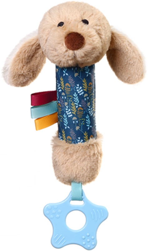 Jucărie scârțâitoare pentru copii cu teether Babyono - Cățelușul Willie